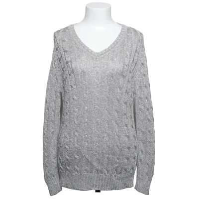Sweater (Gray) from Sintesis Metallic fiber, Viscose