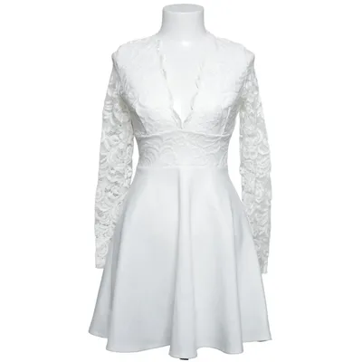 Klänning (Vit) från NLY One Elastan, Polyamid, Polyester