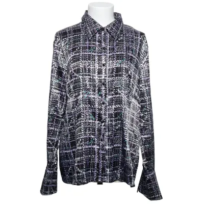 Blouse (Black, Multicolored) from Dressbarn Elastane, Polyester