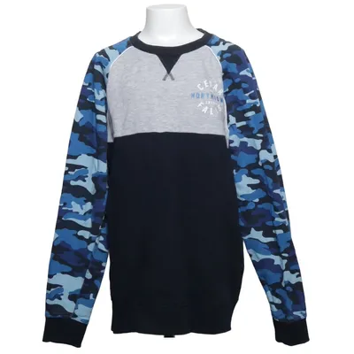 Sweatshirt (Blauw, Grijs, Zwart) van WE Katoen, Viscose