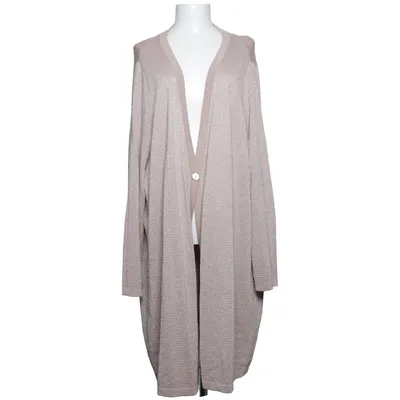 Cardigan (Beige) van Selection by Ulla Popken Metallvezel, Polyamide, Viscose