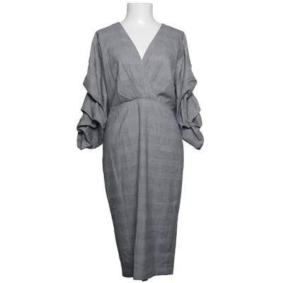 Dress (Gray) from Zara Woman Elastane, Polyester, Viscose