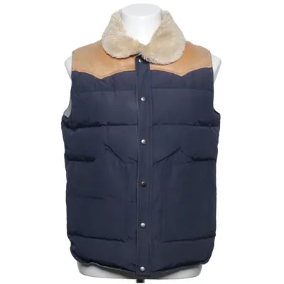 Ydervest (Blå, Beige) fra Quiksilver Bomuld, Læder, Polyamid