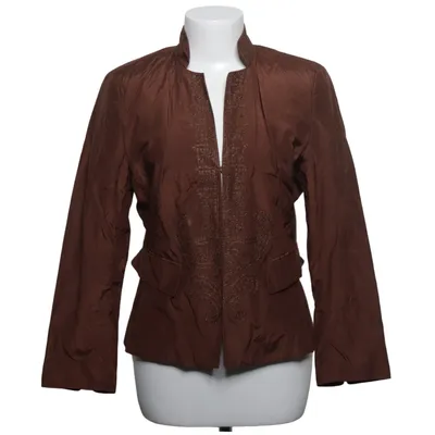 Blazer (Marron) de Taifun Collection Coton, Fibre métallique, Polyester