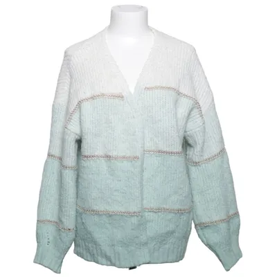 Cardigan (White, Green) from Kilky Acrylic, Polyamide, Polyester, Wool
