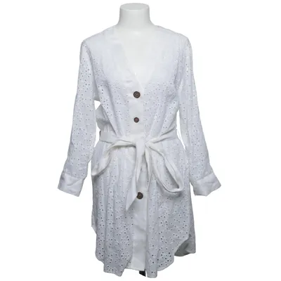 Robe chemise (Blanc) de Zara Woman Coton, Polyester