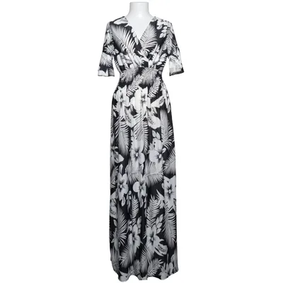 Maxi dress (Black, White) from Airisa Elastane, Polyester