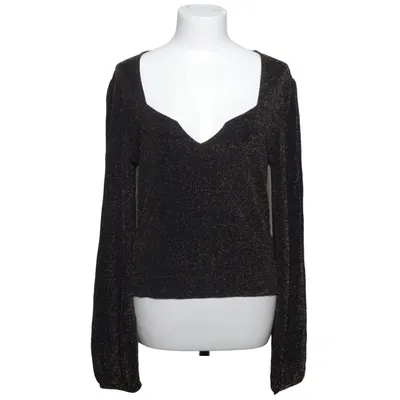 Top (Sort, Guld) fra Bubbleroom Elastan, Metallfiber, Polyamid