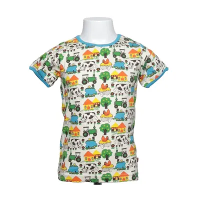 T-shirt (Multicolore) de Småfolk Coton, Élasthane, Modal