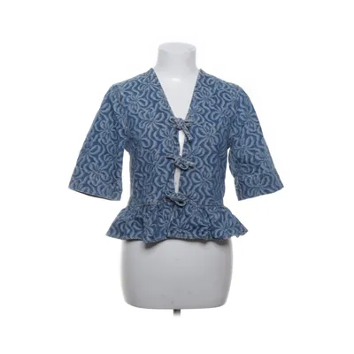 Top (Blue, White) from Ganni Organic cotton