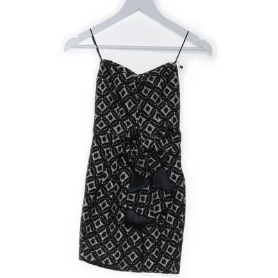 Robe de cocktail (Noir, Blanc) de Miss Selfridge Coton, Élasthane, Polyamide, Polyester