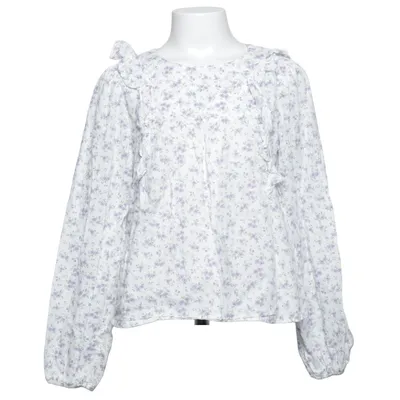 Blouse (Blanc, Violet) de Mango
