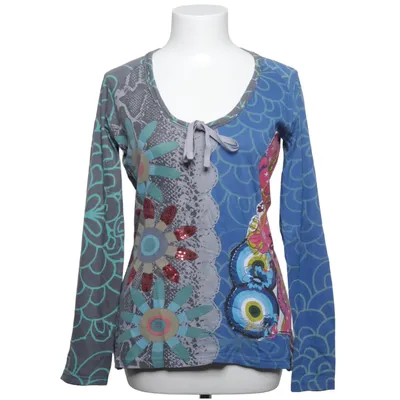Lange mouwen shirt (Blauw, Grijs, Meerkleurig) van Desigual Katoen, Viscose
