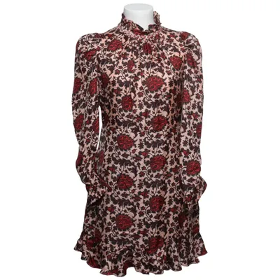 Jurk (Beige, Rood, Zwart) van Sandro Polyester, Zijde, Viscose