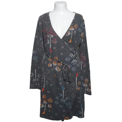 Wrap dress (Gray, Multicolored) from Lavand Acrylic, Polyamide