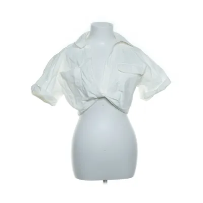 Korte mouwen shirt (Wit) van Zara Katoen, Elastaan