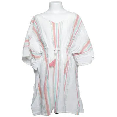 Robe de plage (Blanc, Multicolore) de Zara Accessories Coton, Fibre métallique
