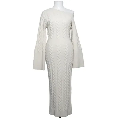 Maxikjole (Hvid) fra Adoore Elastan, Polyamid, Genanvendt polyester, Uld