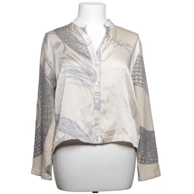 Blouse (Beige, Gray) from Friendly Hunting Cashmere, Cotton