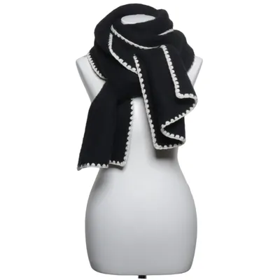 Scarf (Black) from Arket Polyester, Wool