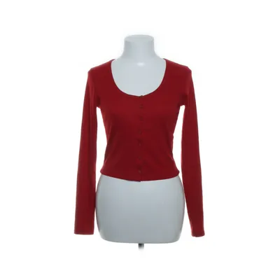 Cardigan (Rød) fra Bershka Elastan, Polyester, Viscose