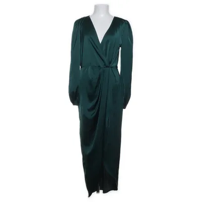 Slå-om-kjole (Grøn) fra Shein Polyester