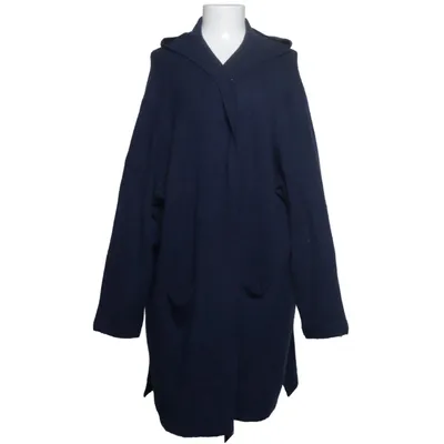 Cardigan (Blue) from Janina Curved Acrylic, Elastane, Polyester