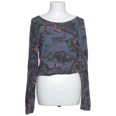 Crop top (Grå, Flerfarvet) fra Monki Elastan, Viscose