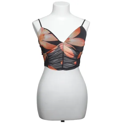 Crop top (Zwart, Oranje) van TW