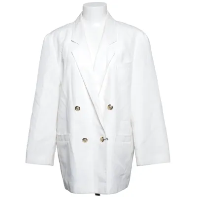 Blazer (White) from Nino Polyester, Viscose