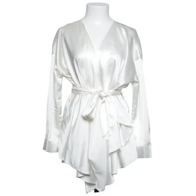 Wikkelblouse (Wit) van Misspap Polyester