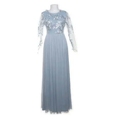 Robe de soirée (Bleu, Blanc) de Moments Élasthane, Polyester