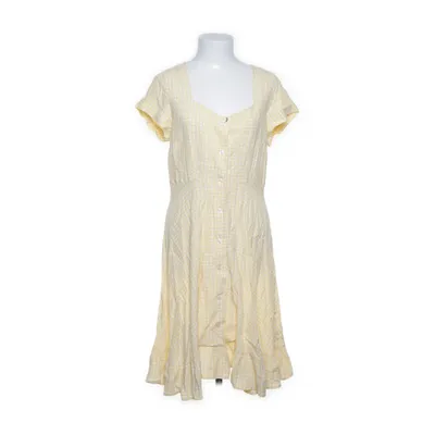 Skjortklänning (Gul, Vit) från Dobber Viskos