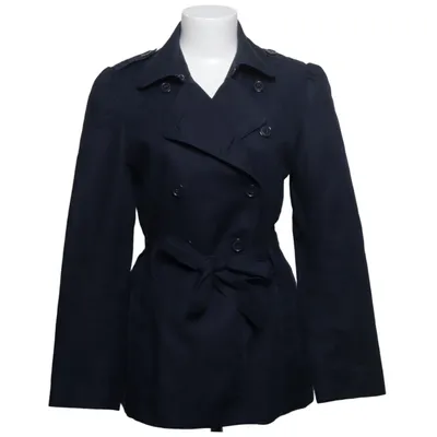 Trench coat (Blue) from Oasis Cotton, Elastane, Polyester
