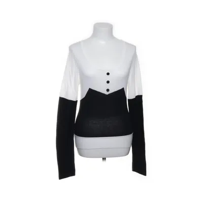 Sweater (White, Black) from Sticky Fingers Acrylic, Cotton, Linen, Modal, Nylon, Viscose, Wool