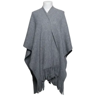 Poncho (Grau) von Canda Premium Acryl, Polyester