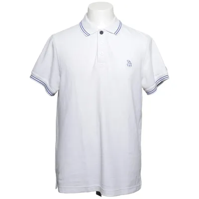 Poloshirt (Wit, Blauw) van Majestic Athletic Katoen, Polyester