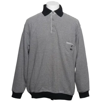 Rugby Shirt (Grau, Schwarz) von Kitaro Men Baumwolle, Polyester