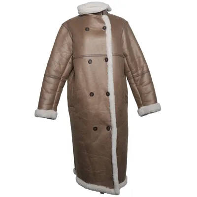 Shearlingjakke (Brun) fra New Look Polyester, Polyurethan, Viscose