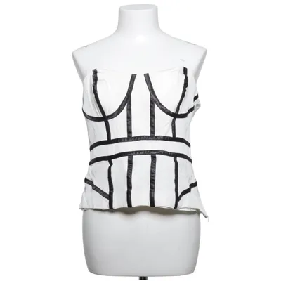 Tubtopp (Vit, Svart) från Love Label Polyester, Viskos