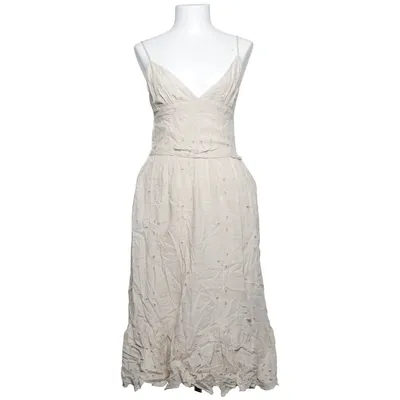 Jurk (Beige) van Zara Linnen, Lyocell
