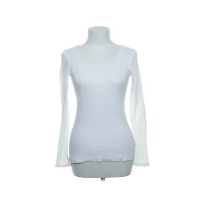 Långärmad t-shirt (Vit) från Tom Tailor Denim Bomull, Elastan