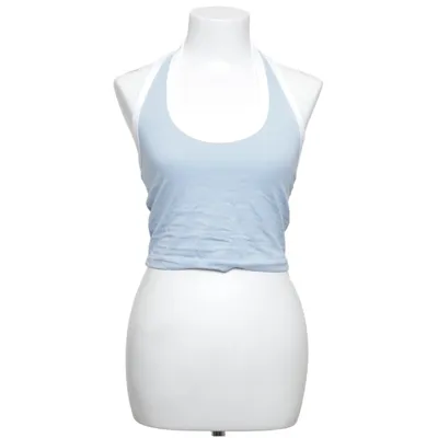 Halternecktopp (Blå, Vit) från Miss Selfridge