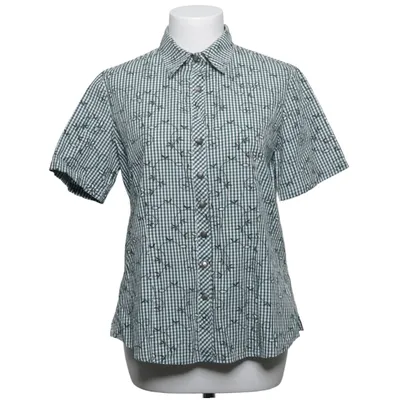 Short sleeve shirt (Green, White) from Sonnblick Cotton