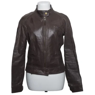 Veste en cuir (Marron) de Jilani Collection Cuir, Polyester
