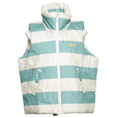 Ydervest (Grøn, Beige) fra Tinycottons Bomuld, Polyester