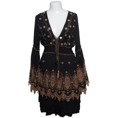 Dress (Black, Beige) from Siya Viscose