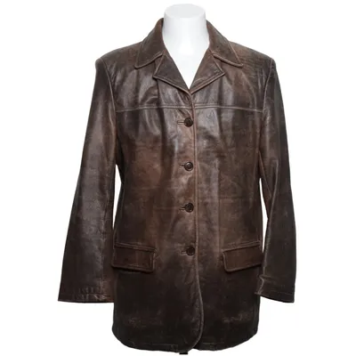 Veste en cuir (Marron) de Hollies Cuir, Polyester