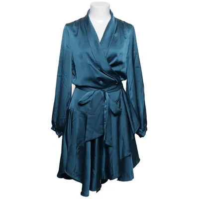 Robe portefeuille (Bleu) de Nasty Gal Polyester
