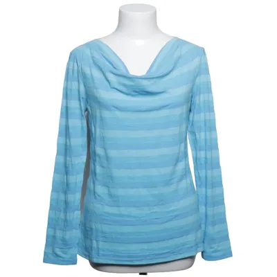 T-shirt à manches longues (Bleu) de Ann Taylor Coton, Polyester, Viscose